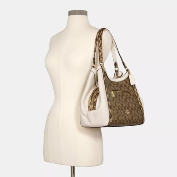 Brand New Coach Kristy Shoulder Bag In Colorblock Signature Canvas 129-111123 - Picture 4 of 5